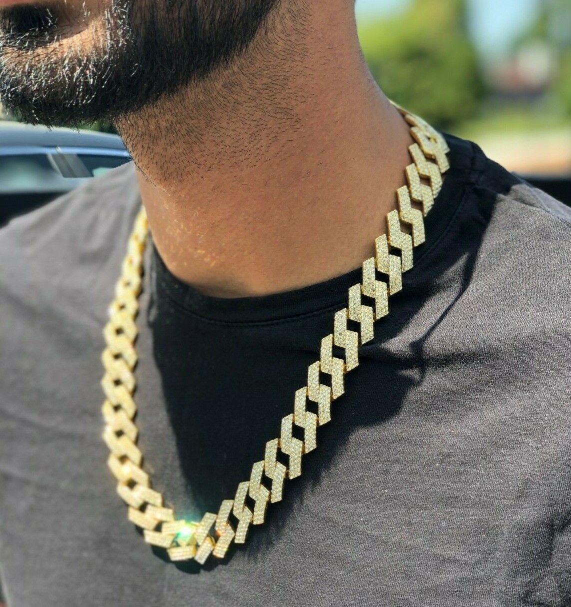 Cuban link tennis chain Clearance